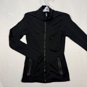 Fabletics Black Full Zip Athleisure Jacket Women's XS Activewear Performance Top